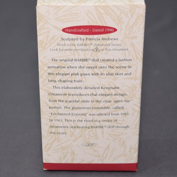 Hallmark Keepsake Christmas Ornament Enchanted Evening Barbie QXI6541 1996 - Picture 8 of 10